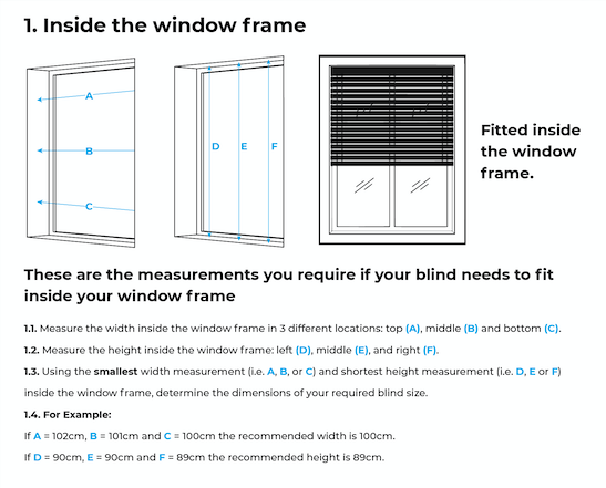 blind installation guide: how to measure a window frame for blinds (inside). 
