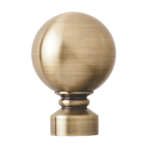 25mm Aluminium Curtain Rod Metal Solid Ball Finial Bronze