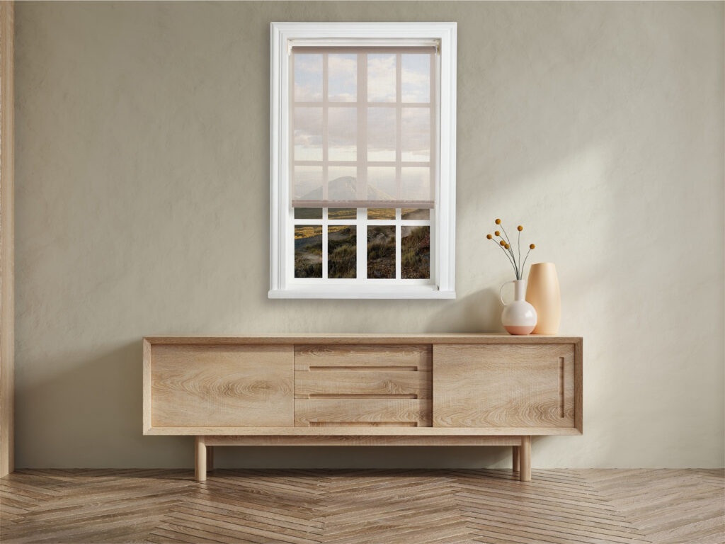 natural light-filtering roller blinds