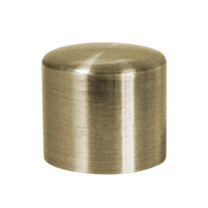 25MM END CAP FINIAL BRUSHED BRONZE