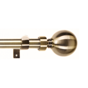 25-28 Exp Rod Single Solid Ball Finial Bronze 2.2m - 4.0m