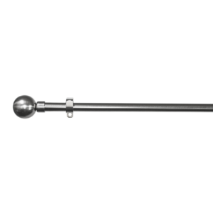 16-19 MM EXPANDING STEEL ROD METAL BALL FINIAL SILVER