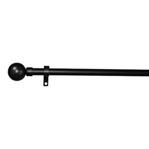 16-19 MM EXPANDING STEEL ROD METAL BALL FINIAL BLACK