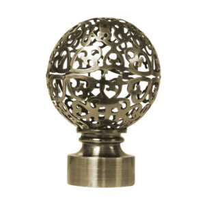 32mm Steel Rod Mesh Ball Finial | Brushed Bronze