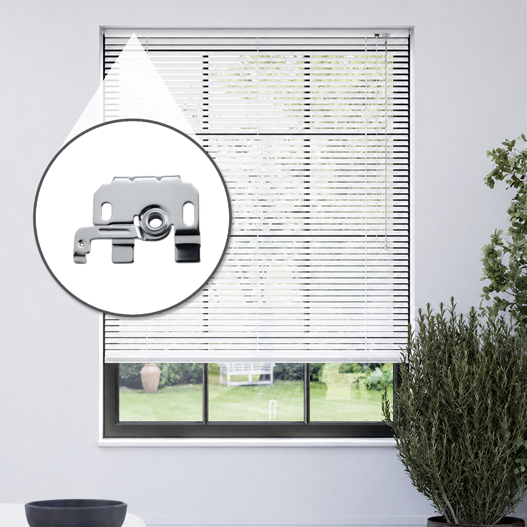 25MM Aluminium Blind Metal Bracket - Image 2