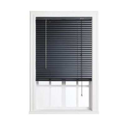 25MM ALUMINIUM VENETIAN BLIND MATTE BLACK