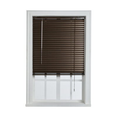 25mm Aluminium Venetian Blind Metallic Brown